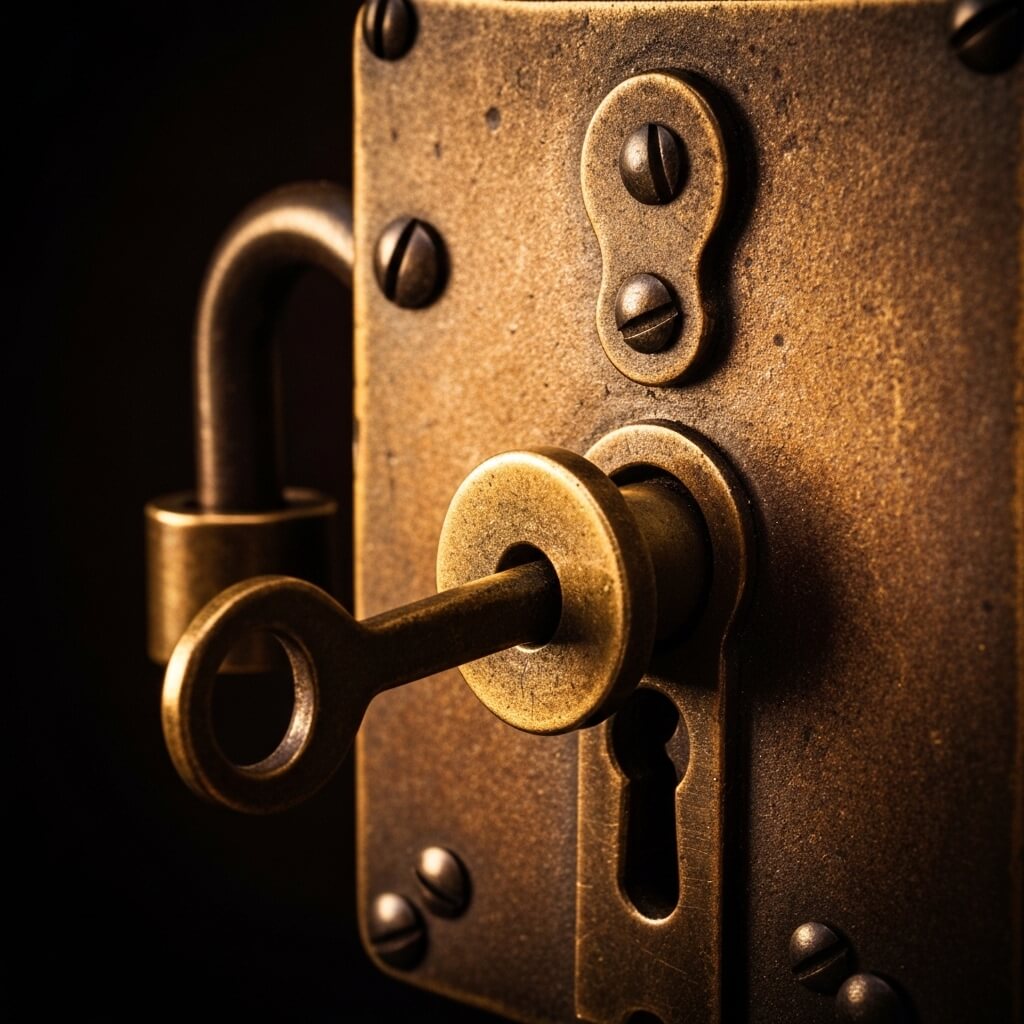 Puzzelmechanisme close-up